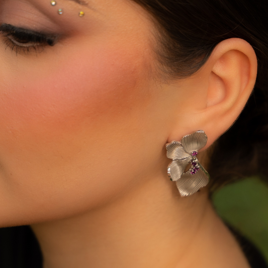Iris Earrings - Silver