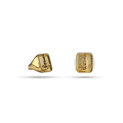 Khanjer Ring Gold Plated