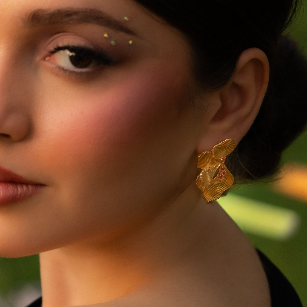 Iris Earrings - Gold Plated