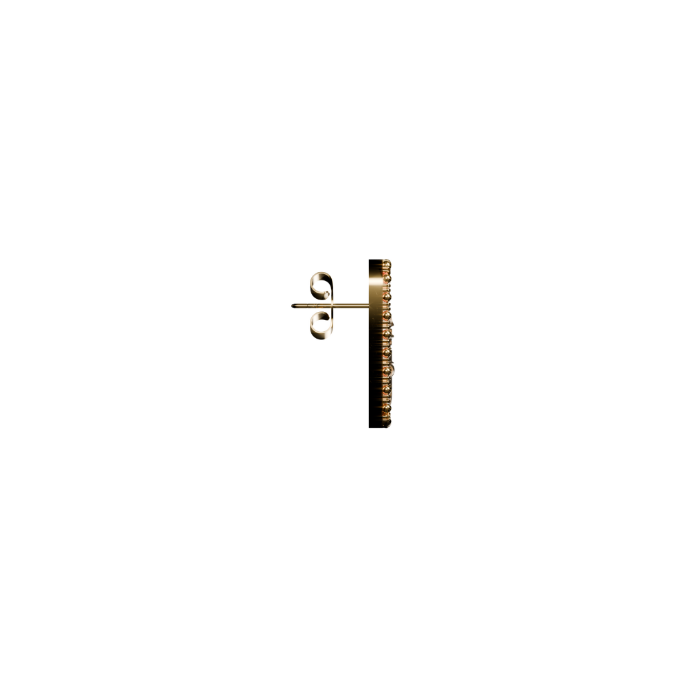 Gold-plated 925 sterling silver Khanjer earrings with detailed Omani khanjar motif